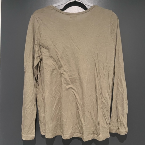 Splendid Olive Scoop Neck Long Sleeve Tee XL NWT - Picture 2 of 5